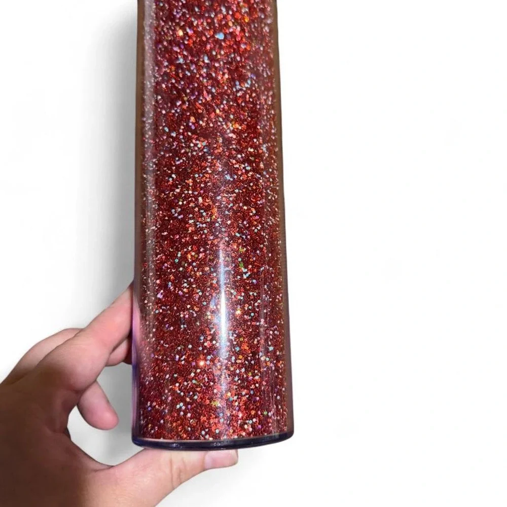 N/A red glitter